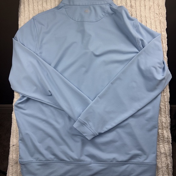 Peter Millar Crown Sport 1/4 Zip Performance Golf Pullover Blue MLS Sporting KC - Picture 9 of 11